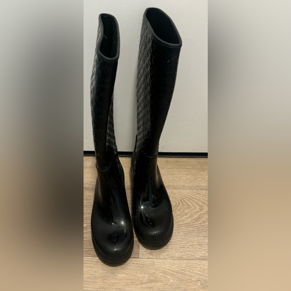 Women’s Black Louis Vuitton Rain boots